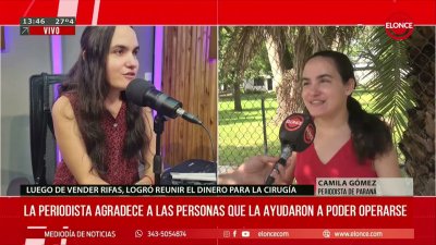 Periodista agradece a las personas que la ayudaron a poder operarse
